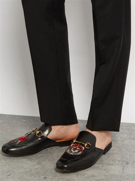 gucci mens backless loafers|gucci loafers men nordstrom.